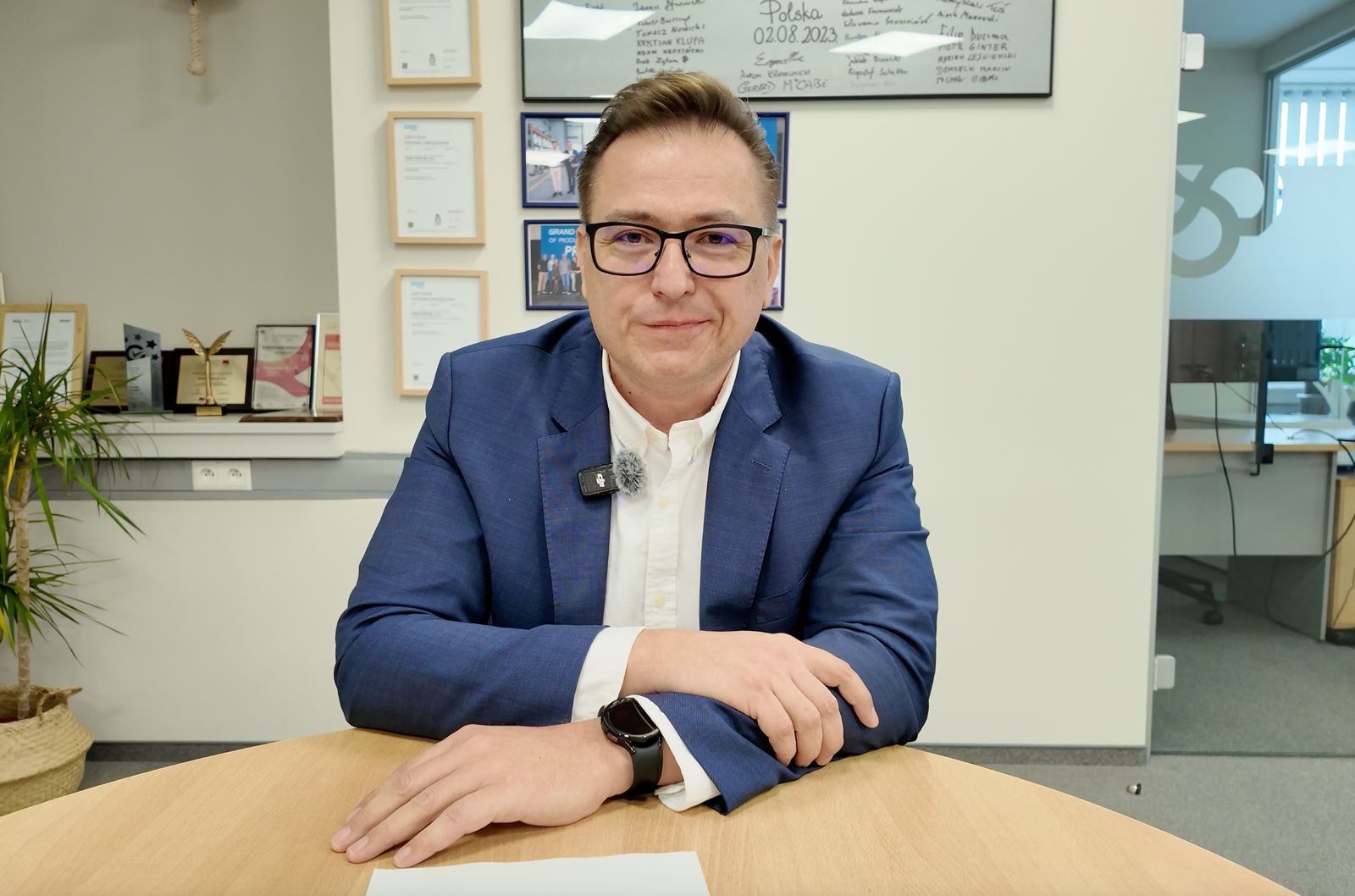 Protan Polonya Genel Müdürü Michał Miąsek